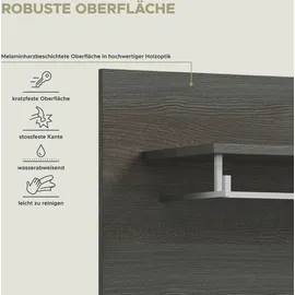 INOSIGN Garderobenpaneel Rumba 80 x 70 x 27 cm Grau