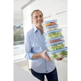 Emsa Frischhaltedose Clip & Close blau 19,5 x 26,3 cm 3,7 l