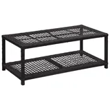 vidaXL Schuhbank 40 x 30 x 30 cm schwarz / schwarz