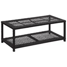 vidaXL Schuhbank 40 x 30 x 30 cm schwarz / schwarz