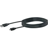 Schwaiger USB-A auf Micro USB 1 m Schwarz