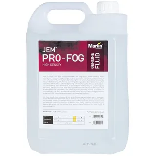Martin Light Discolicht, JEM Pro-Fog Fluid High Density 5L, 1l = 7,38€ - Nebelfluid