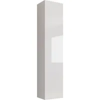Mirjan24 Hängevitrine, Weiß, Weiß Hochglanz, Holzwerkstoff, Rechteckig, 40x180x30 cm, Wohnzimmer, Wohnwände, Vitrinenschränke