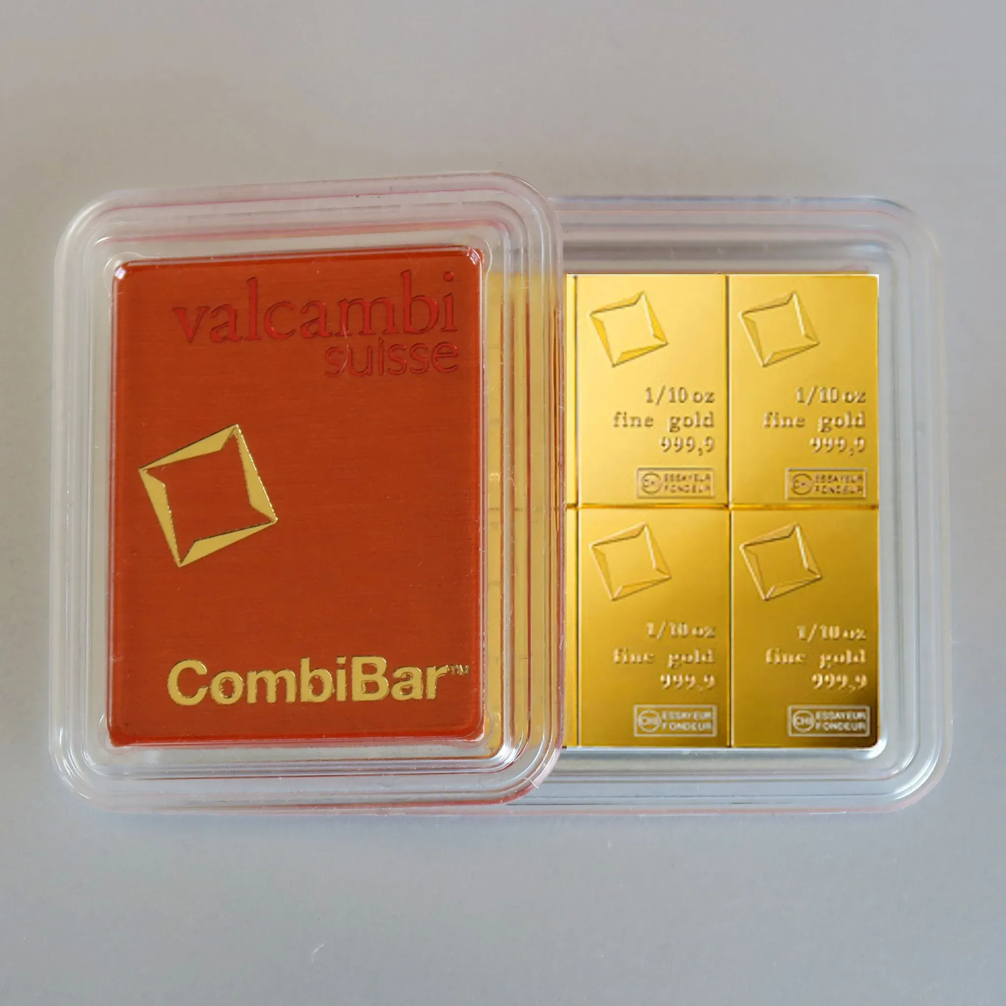 Goldtafel VALCAMBI (10x 1/10oz Au) 