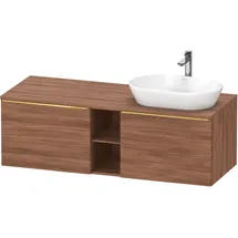 Duravit D-Neo Konsolenwaschtischunterbau wandhängend Nussbaum Matt 1400x550x459 mm - DE4950R34790000 DE4950R34790000