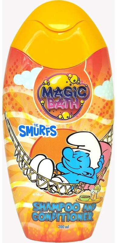 The Smurfs Magic Bath Shampoo & Conditioner Shampoo mit Conditioner für Kinder 200 ml