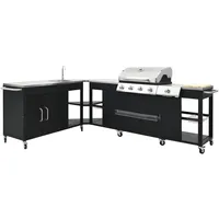 VidaXL G-Grill Kit 4+1 Hoek De Model