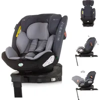Chipolino Kindersitz Tourino i-Size (40-150cm) Isofix, höhenverstellbar, drehbar grau
