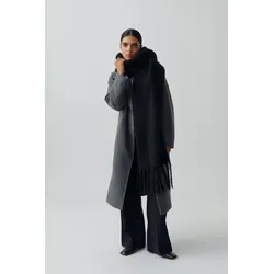 Gina Tricot - Soft chunky scarf - Schals & Halstücher - Schwarz - ONESIZE - Dame - Schwarz - ONESIZE