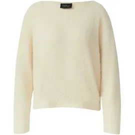 s.Oliver BLACK LABEL, Strickpullover flauschig, mit U-Boot-Ausschnitt, beige