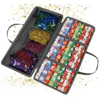 Relaxdays Geschenkpapier Aufbewahrung Grau