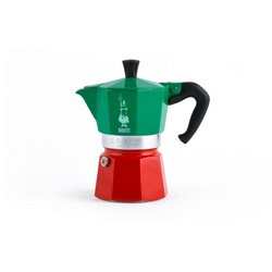 Bialetti Espressokocher, Grün, Rot, Edelstahl, Metall, 9×17.5 cm, Kaffee & Tee, Tee- & Kaffeezubereitung, Kaffeebereiter