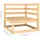 vidaXL Garten-Lounge-Set 4-tlg. grau