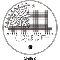 Schweizer Messskala Tech-Line Skala-D.25/2,5mm Duo-Skala 2