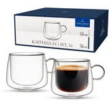 Villeroy & Boch Kaffeeglas, Set 2tlg. Artesano Hot&Cold Beverages Länge 12,3 x Breite 9,5 Höhe 8,2 cm