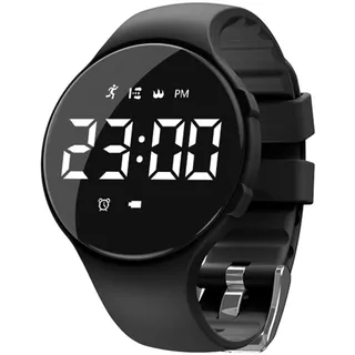 Digital Kinderuhr mit Schrittzähler Kinder Fitnessuhr ohne App und Handy Digitale Armbanduhr Kinder Jungen Mädchen Fitness Tracker Kinder Uhr Wecker Stoppuhr 30M Wasserdicht Digitaluhr Kinder Silikon