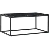 Beliani Couchtisch DELANO Schwarzer Marmor