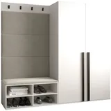 ABIKS MÖBEL Garderoben-Set MIRO Set 5, Garderobe mit gepolsterten Paneelen, Modern Design