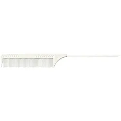 JRL Professional Pin Tail Comb 8.8" white