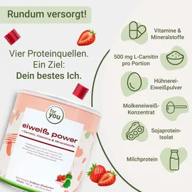 For You eHealth GmbH Eiweiß Power Erdbeere-Rhabarber Pulver 750 g