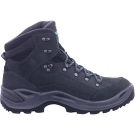 Lowa Renegade GTX Mid Damen Wide asphalt/türkis 37