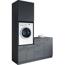 laundreezy Mehrzweckschrank-Set 168 x 238 x 68 cm Grau