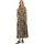 Marc O'Polo Druckkleid Midi Braun/Schwarz 38