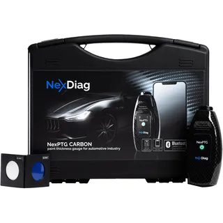 NexPTG Pro Carbon Lackmessgerät Auto mit App für iOS & Android| Professionelles lackdickenmessgerät & Lackprüfgerät | Lackmessgerät | Lackschichtmessung App