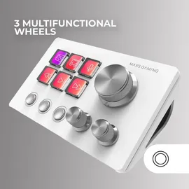 Mars Gaming MSD-Two Control Deck Weiß Windows / MacOS