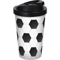 Geda Labels (INFKH) Fußball Ballmotiv Coffee to go Becher,