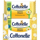 Cottonelle Feuchtes Toilettenpapier Kamille & Aloe Vera 12 x 42 Tücher