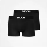 SNOCKS Boxershorts Modal 2er Pack schwarz XL