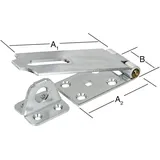 Vormann Sicherheits-Überfalle L 100mm, B 35mm mit angebundener Ösenplatte