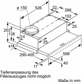 Neff D46BR22X2 Flachschirmhaube 60 cm Silbermetallic