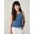 Levi's Ripptanktop LEVI'S KIDS "LVG MEET AND GREET RIBBED TANK", Mädchen, Gr. 12 (152), blaus cruise, Obermaterial: 96% Baumwolle, 4% Elasthan, Rundhals, Tops, for GIRLS