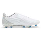 Puma King PRO FG/AG Soccer Shoe, White-Bluemazing-Flat Light Gray, 43