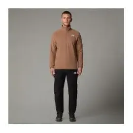 The North Face Herren 100 Glacier 1/4 Zip Pullover (Größe S, braun)