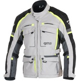 Gms Everest 3in1, Textiljacke wasserdicht - Hellgrau/Schwarz/Neon-Gelb - M