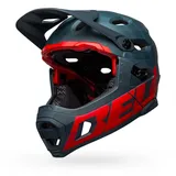 Bell Helme Bell Super DH Spherical Helme, Prime Matte Blue/Crimson, M