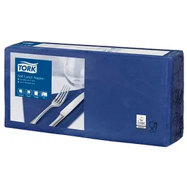 TORK Servietten 32,6 x 33,0 cm, 3-lagig dunkelblau