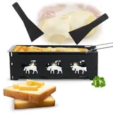 ideoon Faltbares Raclette-Teelicht für 1-2 Personen schwarz