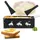 ideoon Faltbares Raclette-Teelicht für 1-2 Personen schwarz