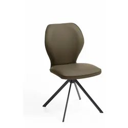 Niehoff Sitzmöbel Colorado Trend-Line Design-Stuhl Eisengestell - Leder - Schwarz