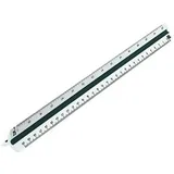 RUMOLD Dreikantmaßstab 150 30cm Architekt 1 Kunststoff Weiß