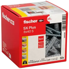 Fischer Spreizdübel SX Plus 8 x 40 50 Stück