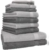 Betz Handtuch Set 10-tlg. grau/silber