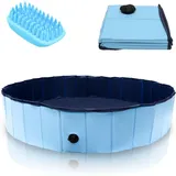 Jopassy - Hundepool Faltbarer Hundebadewanne Badewanne Schwimmbecken für Hunde Hundebad Größe l (160 cm Durchmesser / Höhe 30 cm)