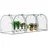 tysobes Relaxdays Folienfrühbeet, PVC, mit Tür,