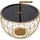 Kayoom Lalee.Avenue Beistelltisch Esmeralda Deco 520 Schwarz
