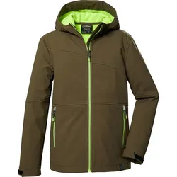 KILLTEC Kinder Funktionsjacke KOS 321 BYS SFTSHLL, dunkeloliv, 152